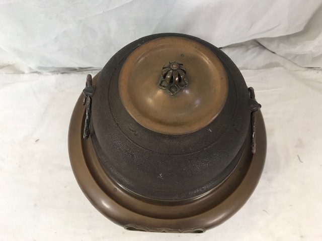 真鍮製　風炉釜　茶釜　直径30cm_画像2