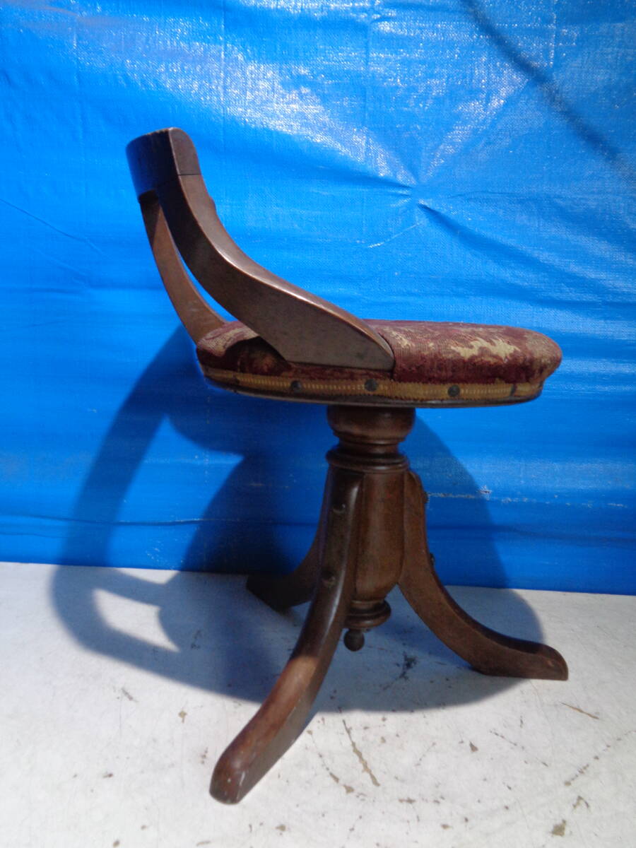 アンティーク ドクターチェアー 古い楢材の回転椅子 レトロな椅子_画像4