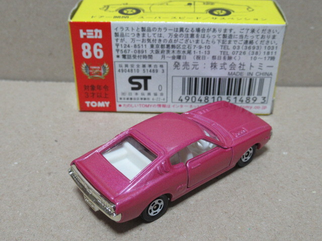 トミカ黒箱復刻版 86　トヨタ セリカ LB 2000GT 30周年復刻版 再販品 TOMICA TOMY品　製品未使用保管品_画像2