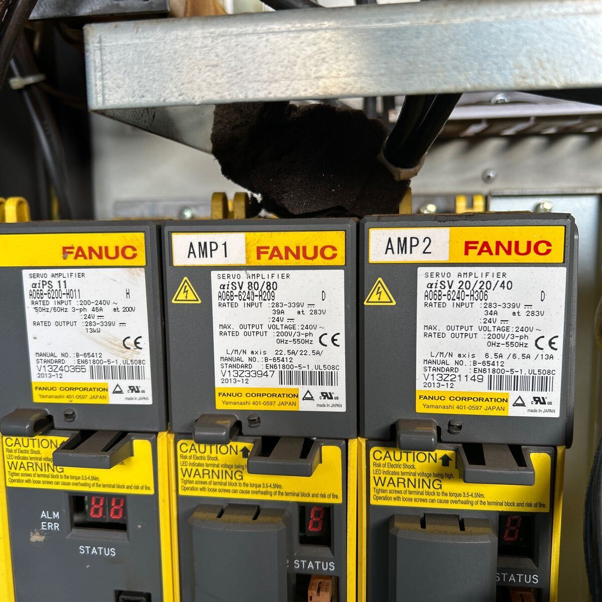 T6663 FANUC ファナック 電子部品 A06B-6200-H011 A06B-6240-H209 A06B-6240-H306 A02B-0327-B802 A02B-0323-C209【ジャンク品】の画像3