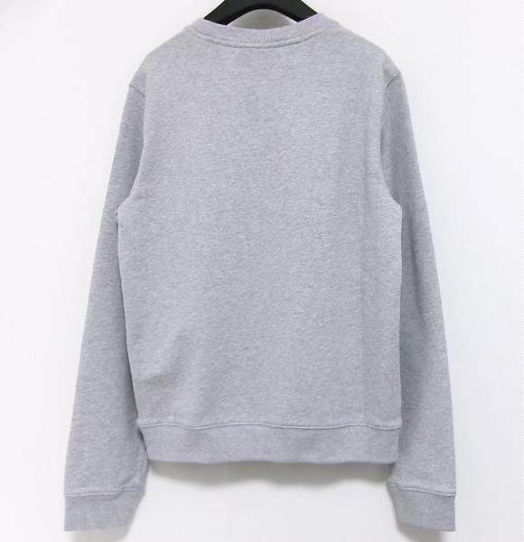 新品★MAISON KITSUNE★メゾンキツネ★スウェット トレーナー★クルーネック グレー★L コットン100%_画像3