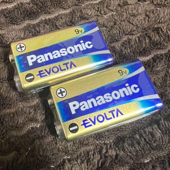 送料無料！パナソニック エボルタ 9v 電池 2個セット　Panasonic EVOLTA_画像1