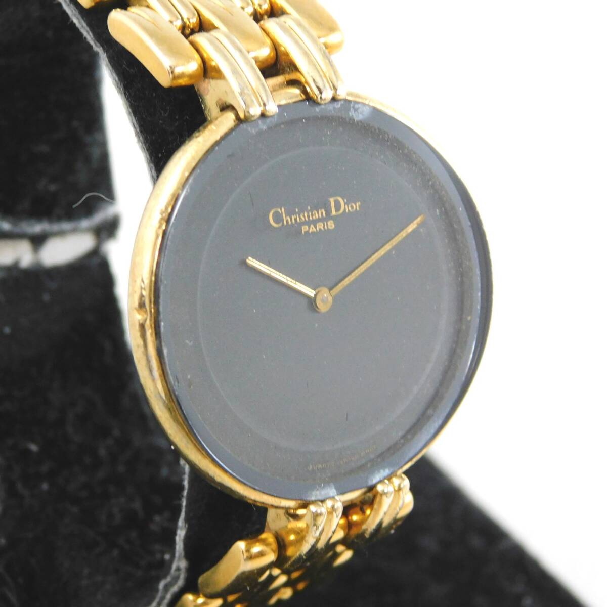 稼働〇 ディオール D47-154-4 メンズ ゴールド 腕時計 クオーツ Christian Dior_画像2