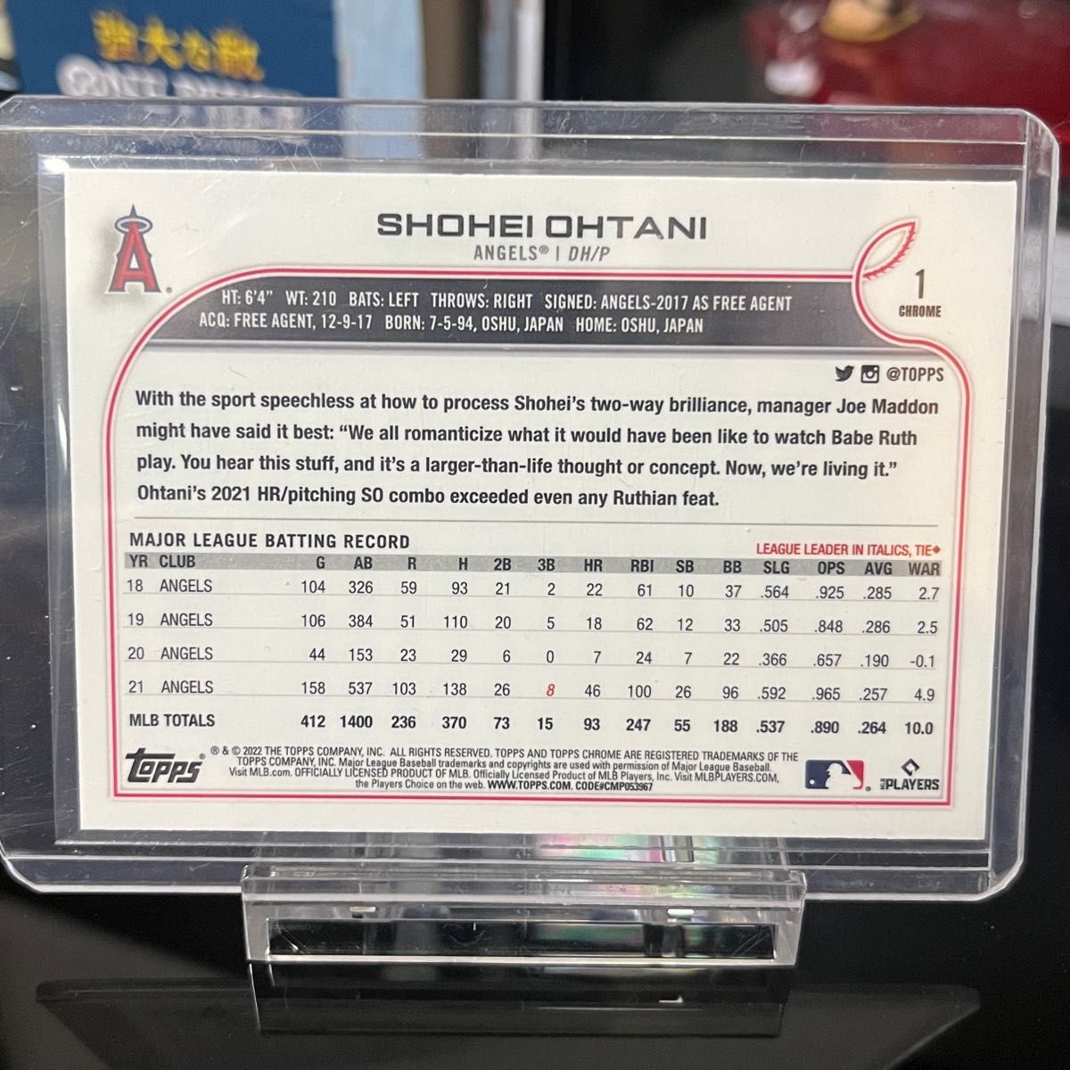 Topps 大谷翔平