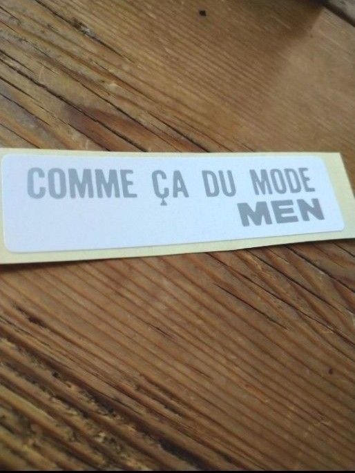 ■レア！■ COMME CA DU MODE  MEN/コムサデモードメン/ショップシール30枚