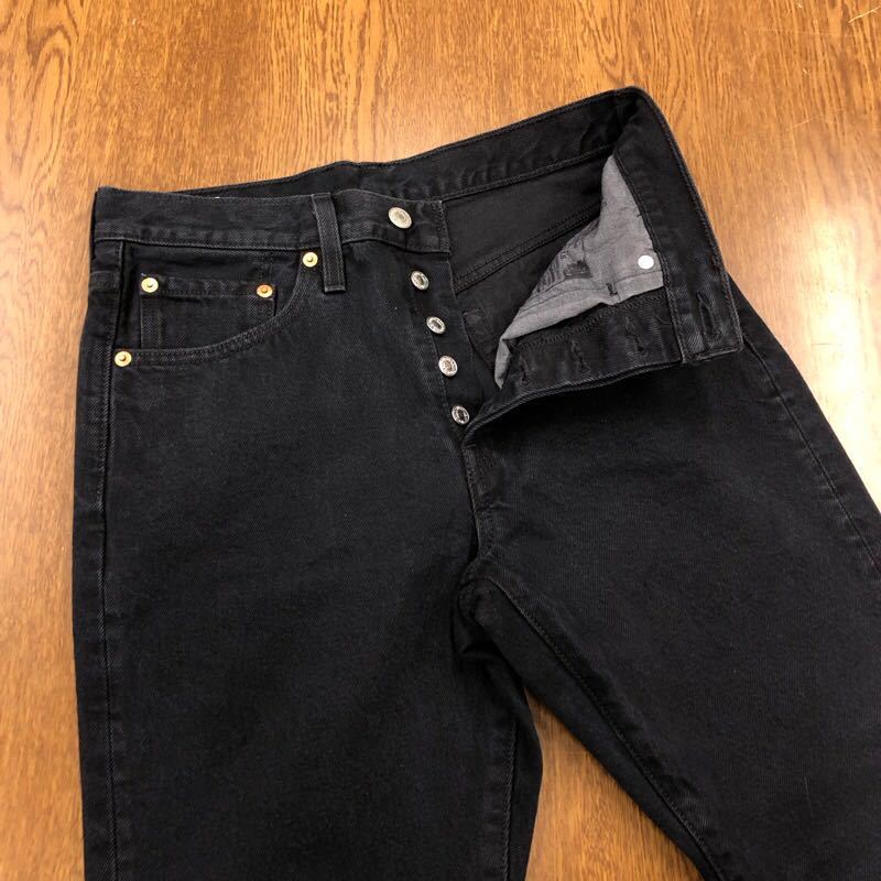 【FC086】Levi's 501S W27 L28 スキニー ブラック ジーンズ ジーパン デニムパンツ レディースブランド古着 リーバイス501S 送料無料_画像4