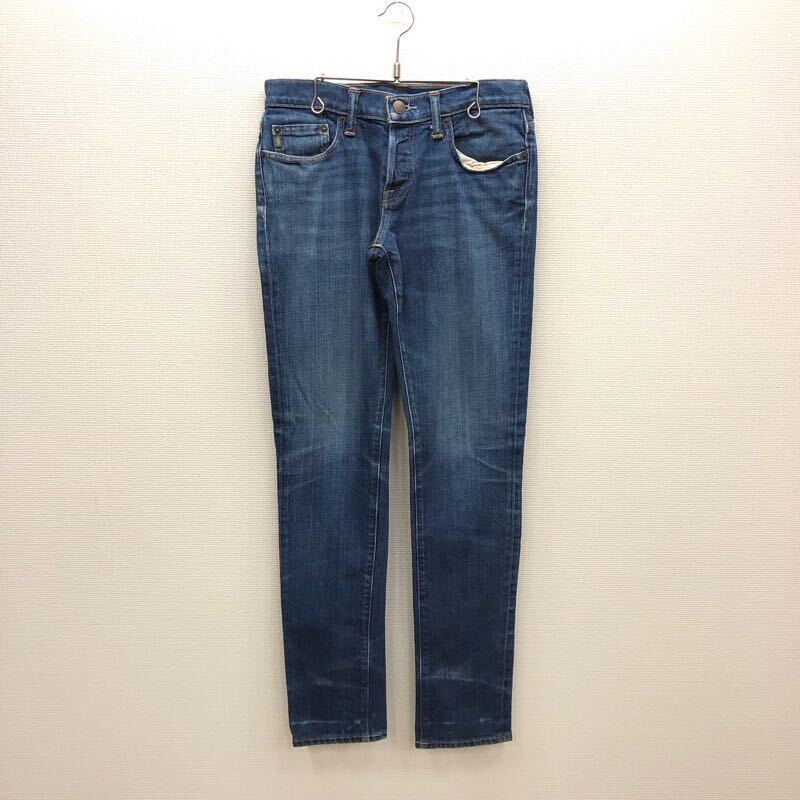 【FC154】Abercrombie&Fitch W30 L32 色落ち加工 ジーンズ ジーパン デニムパンツ ストレッチ生地 股上浅め ブランド古着 アバクロ送料無料_画像2