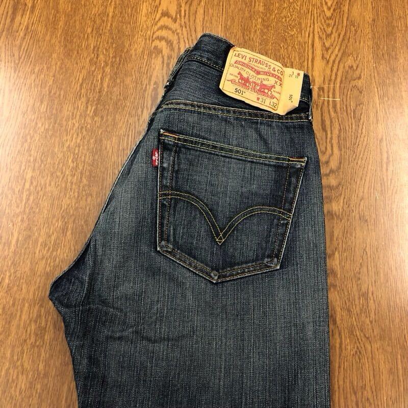 【FC155】Levi's 501 W31 L32 定番ストレート 色落ち加工 ジーンズ ジーパン デニムパンツ メンズブランド古着 リーバイス501 送料無料の画像1