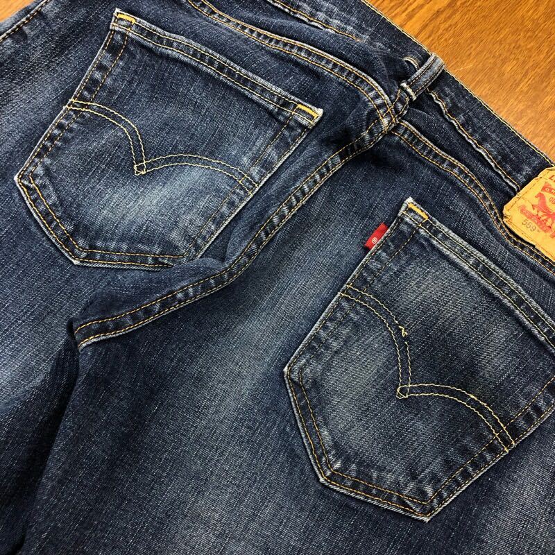 【FC270】Levi's 559 W33 L32 色落ち加工 ジーンズ ジーパン デニムパンツ ストレッチ生地 メンズブランド古着 リーバイス559 送料無料_画像10