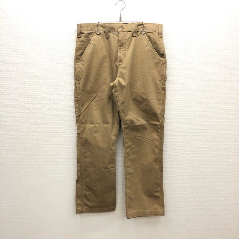 【FC291】Carhartt W34 L30 ペインターパンツ ワークパンツ ベージュ メンズブランド古着 カーハート 送料無料_画像2