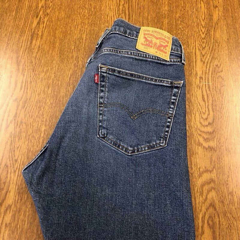 【FC294】Levi's 505 W36 L30 色落ち加工 ジーンズ ジーパン デニムパンツ ストレッチ生地 メンズブランド古着 リーバイス505 送料無料_画像1