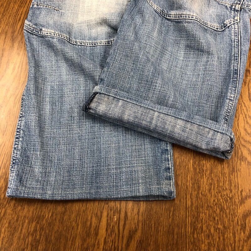 【FC319】G-STAR RAW W31 L34 色落ち加工 ダメージ加工 立体裁断 ジーンズ ジーパン デニムパンツ ブランド古着 ジースターロウ 送料無料