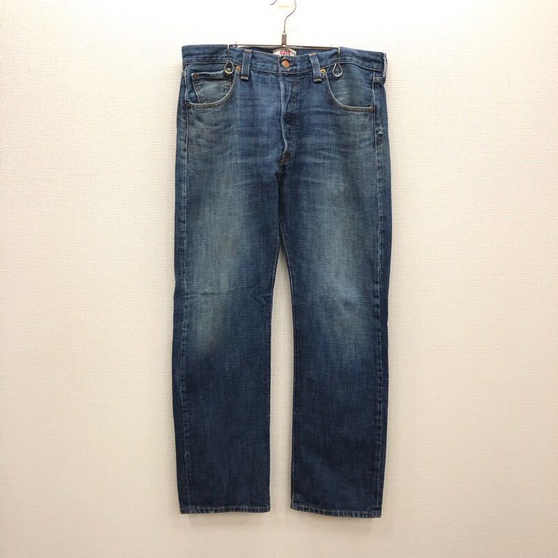 【FC410】Levi's 501 W34 L32 定番ストレート 色落ち加工 ジーンズ ジーパン デニムパンツ メンズブランド古着 リーバイス501 送料無料_画像2