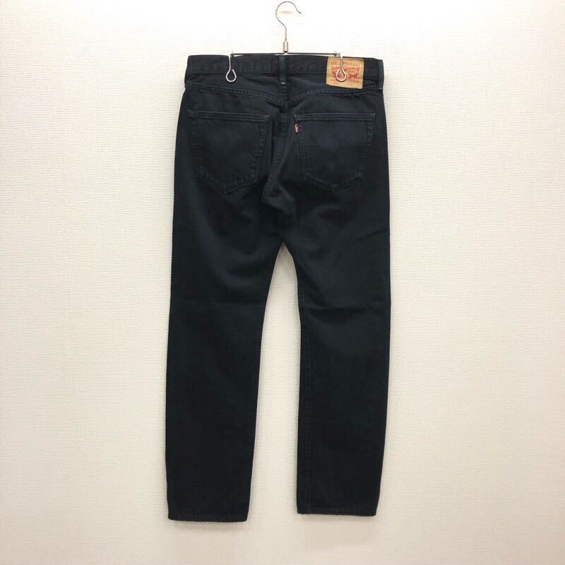 【FC432】Levi's 501 W32 L32 定番ストレート カラーパンツ ブラック 黒色 メンズブランド古着 リーバイス501 送料無料_画像3