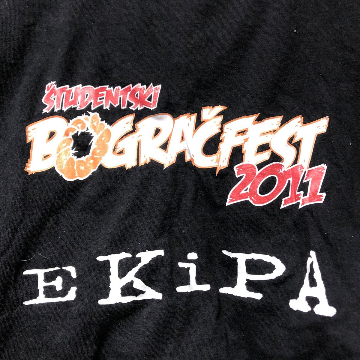 ★US古着★BOGRACFEST 2011 Tシャツ 半袖 メンズ ブラック 黒 《FRUIT OF THE LOOM》