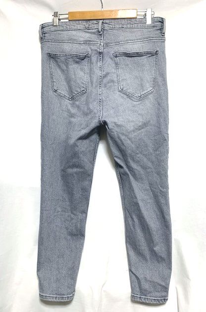 ★美品　ZARA MAN　ウォッシュ加工 スーパーストレッチスキニー アンクルデニム グレー W34_画像3