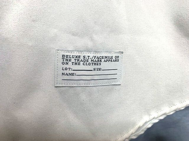 ★美品　DELUXE CLOTHING デラックス　コットンポリエステル混 ワークシャツ 日本製 ホワイト M_画像4