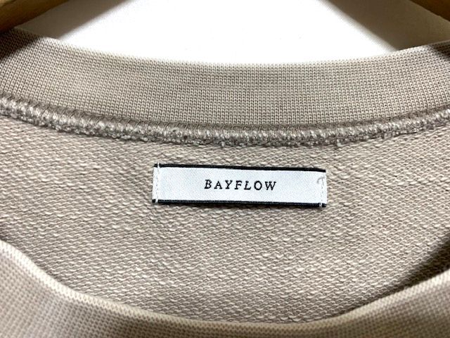 ★20SS 美品　BAYFLOW ベイフロー　グレーガーメントダイ 半袖オーバーサイズ スウェット 4_画像6