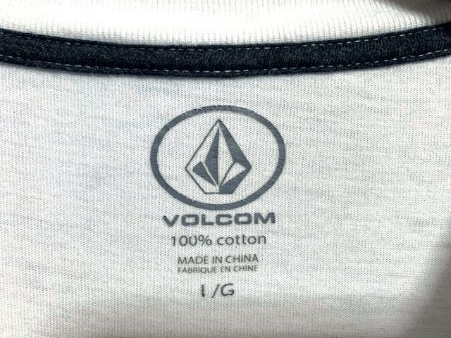 ☆美品　VOLCOM ボルコム　ロゴプリント クルーネックTシャツ ホワイト L_画像5