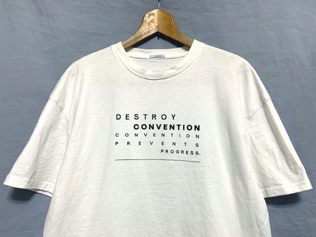 ★美品 DENHAM デンハム DESTROY CONVENTION TEE ヘビーウェイトコットン オーバーサイズTシャツ ホワイト Sの画像2