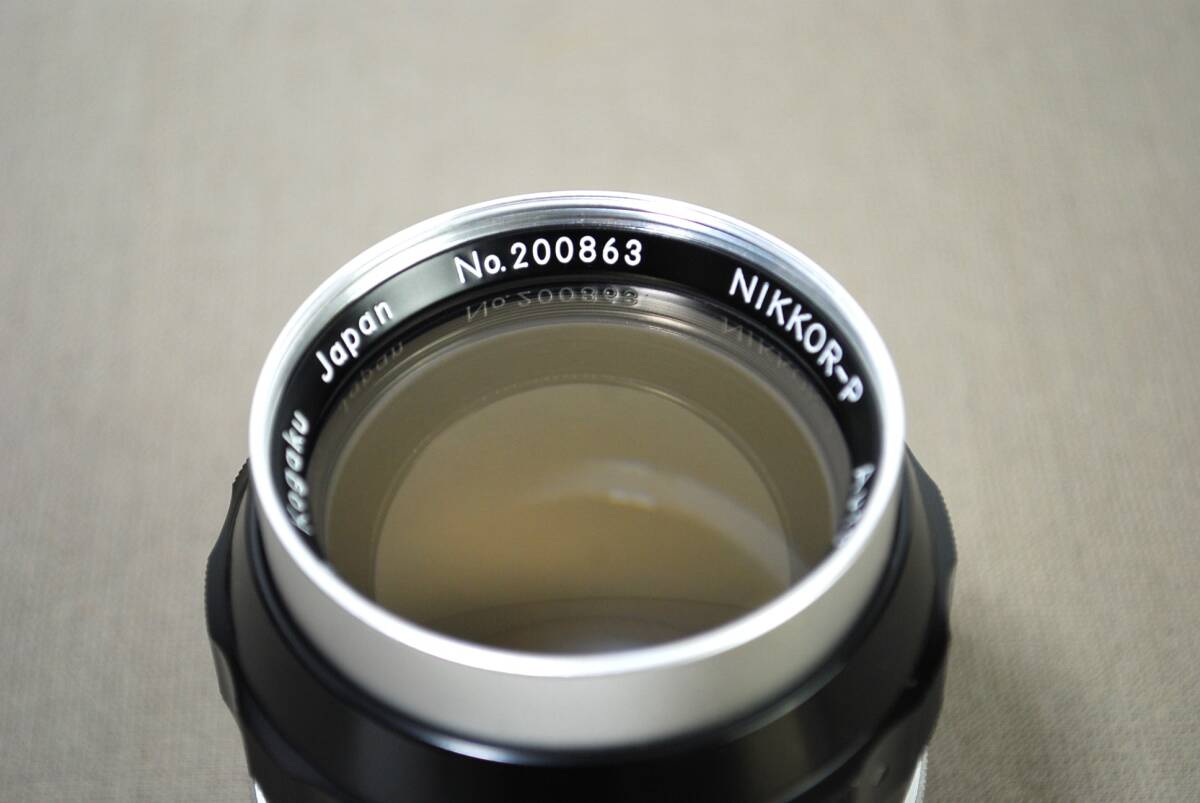 Nikon ニコン カメラレンズ NIKKOR-P Auto 1:2.5 f=105mm ／検索用 アンティーク【03086】_画像4