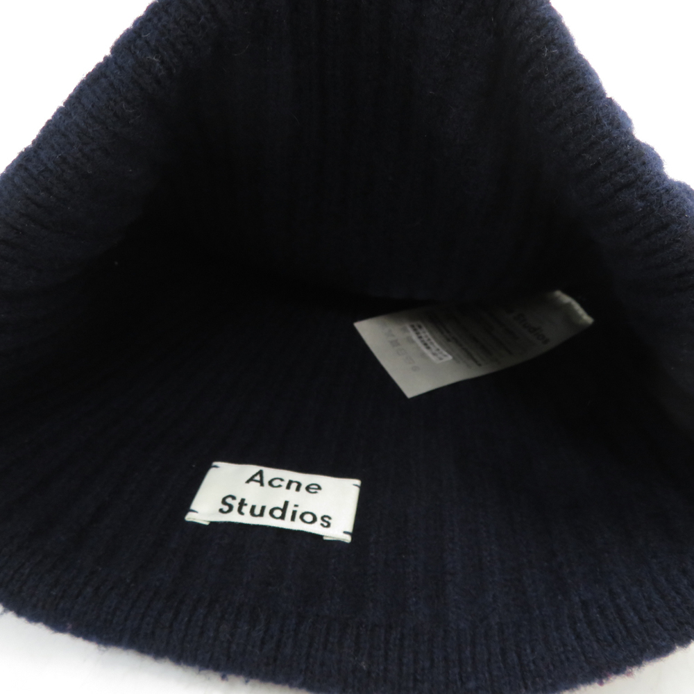 ACNE studios Acne s Today oz knitted cap Beanie navy series [240101136330] men's 