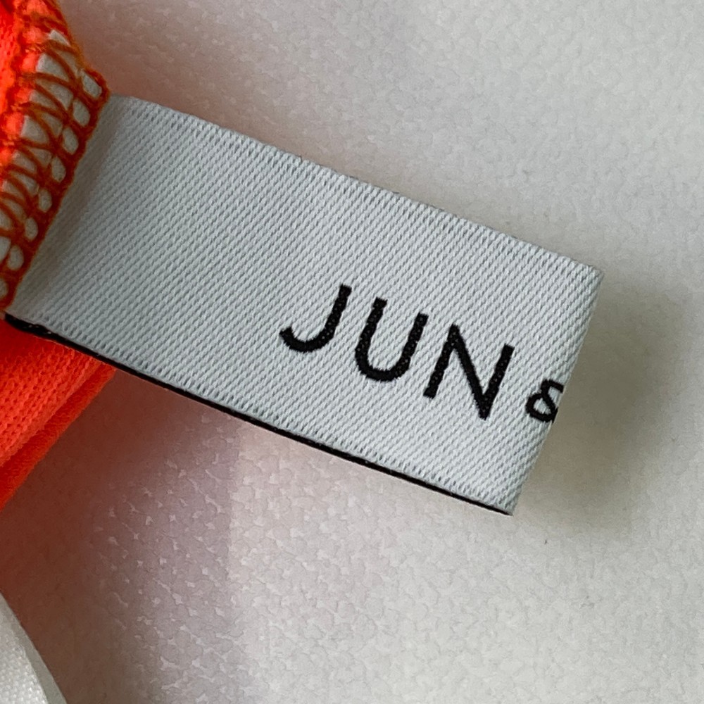 JUN&ROPE ジュン アンド ロペ バックハーフジップ半袖Tシャツ オレンジ系 L [240101049294] ゴルフウェア レディースの画像3
