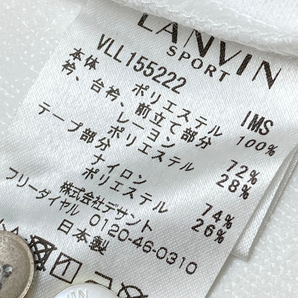 LANVIN SPORT ランバン スポール 半袖シャツ ホワイト系 38 [240101144717] ゴルフウェア レディース_画像4