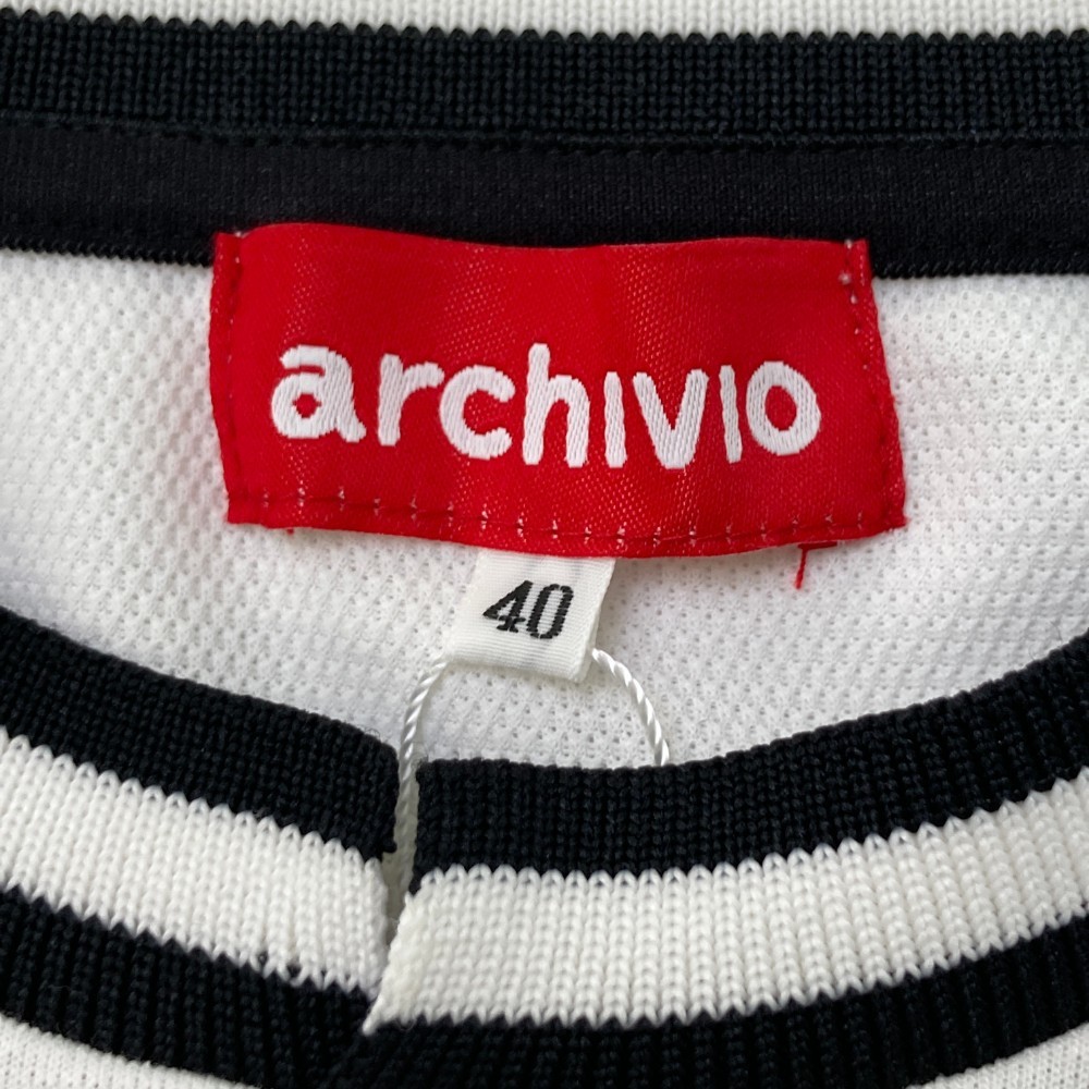 【新品】ARCHIVIO アルチビオ 半袖 Tシャツ ホワイト系 40 [240101123234] ゴルフウェア レディース_画像3