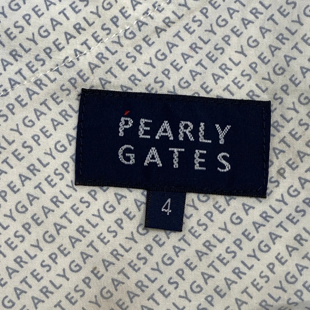 PEARLY GATES パーリーゲイツ ハーフパンツ リーフ総柄 ホワイト系 4 [240101052691] ゴルフウェア メンズ_画像3