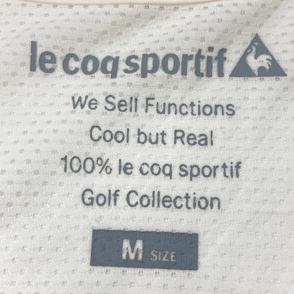 LECOQ GOLF ルコックゴルフ メッシュ切替 長袖Tシャツ ホワイト系 M [240001996970] ゴルフウェア レディース_画像4