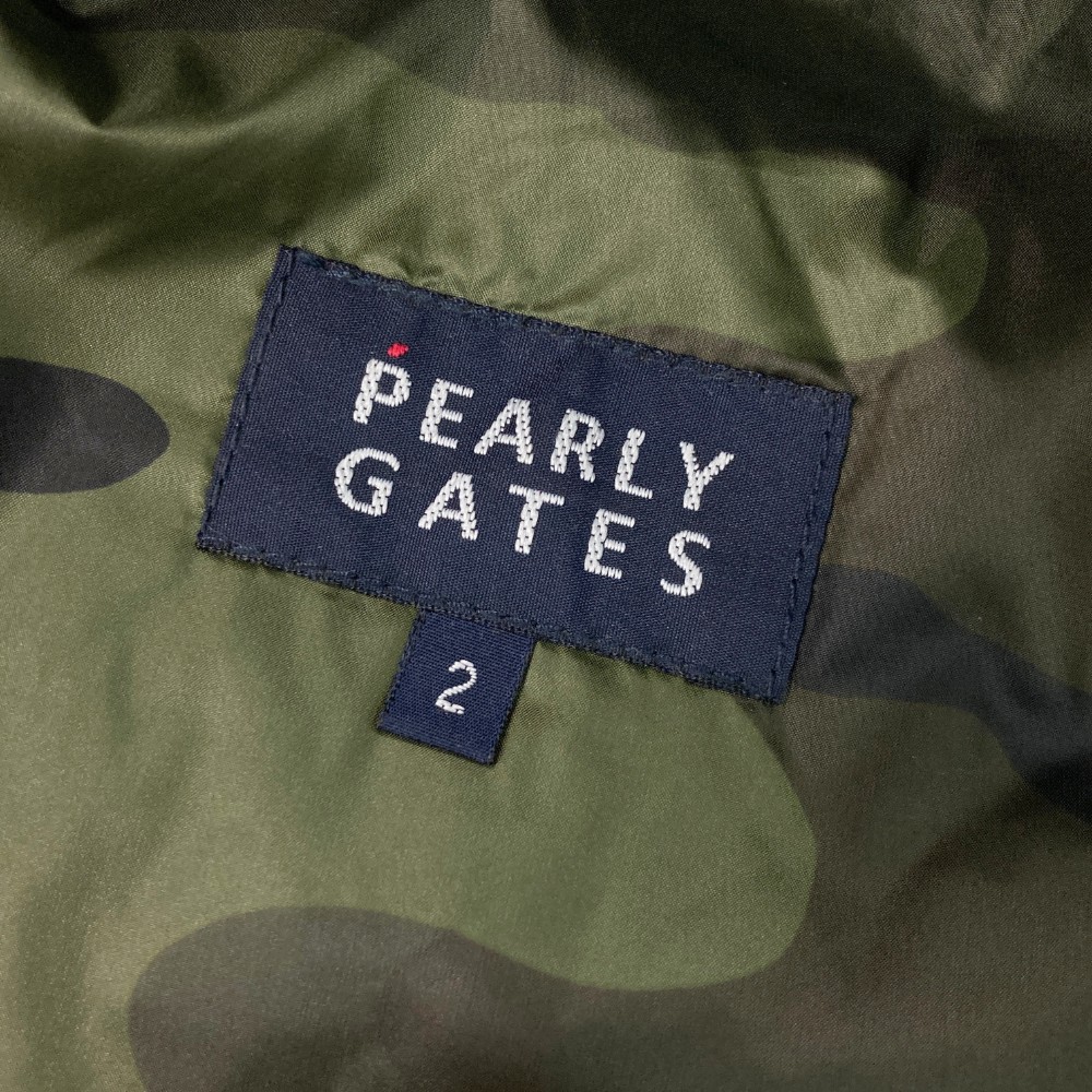 【1円】PEARLY GATES パーリーゲイツ ダウンベスト 迷彩 カモフラ柄 カーキ系 2 [240001912796] レディース_画像4