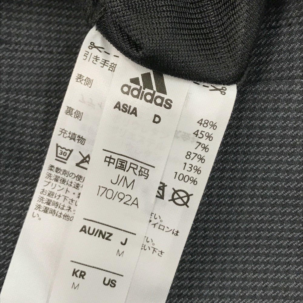 【1円】ADIDAS GOLF アディダスゴルフ リバーシブル中綿ジャケット 千鳥総柄 グレー系 M [240001954195] メンズ_画像5