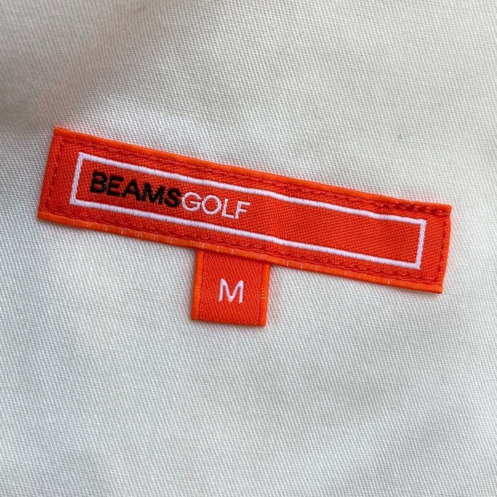 BEAMS GOLF Beams Golf стрейч шорты Logo принт оттенок белого M [240101044362] Golf одежда мужской 