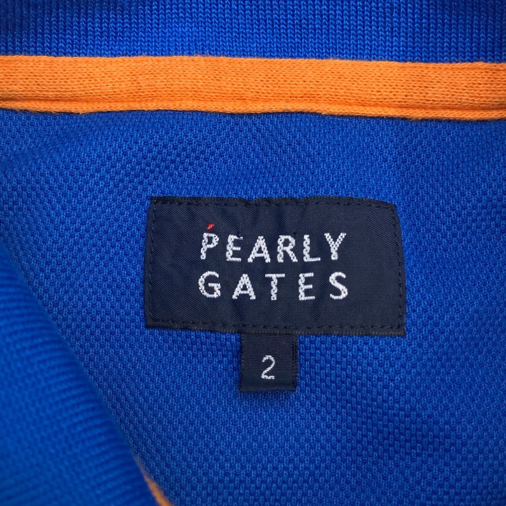 PEARLY GATES パーリーゲイツ ノースリーブポロシャツ ブルー系 2 [240101032419] ゴルフウェア レディース_画像3