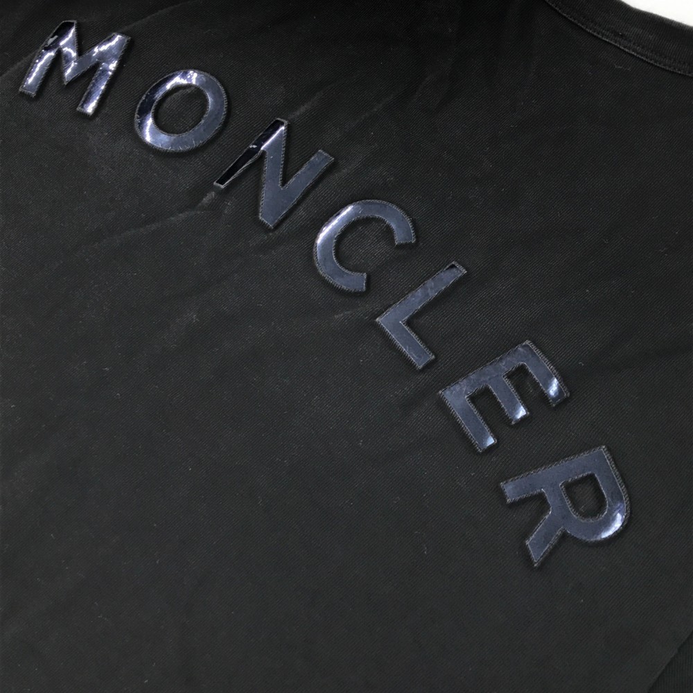 MONCLER モンクレール G10918C7E210 半袖Tシャツ ブラック系 XS [240101035102] メンズ_画像4