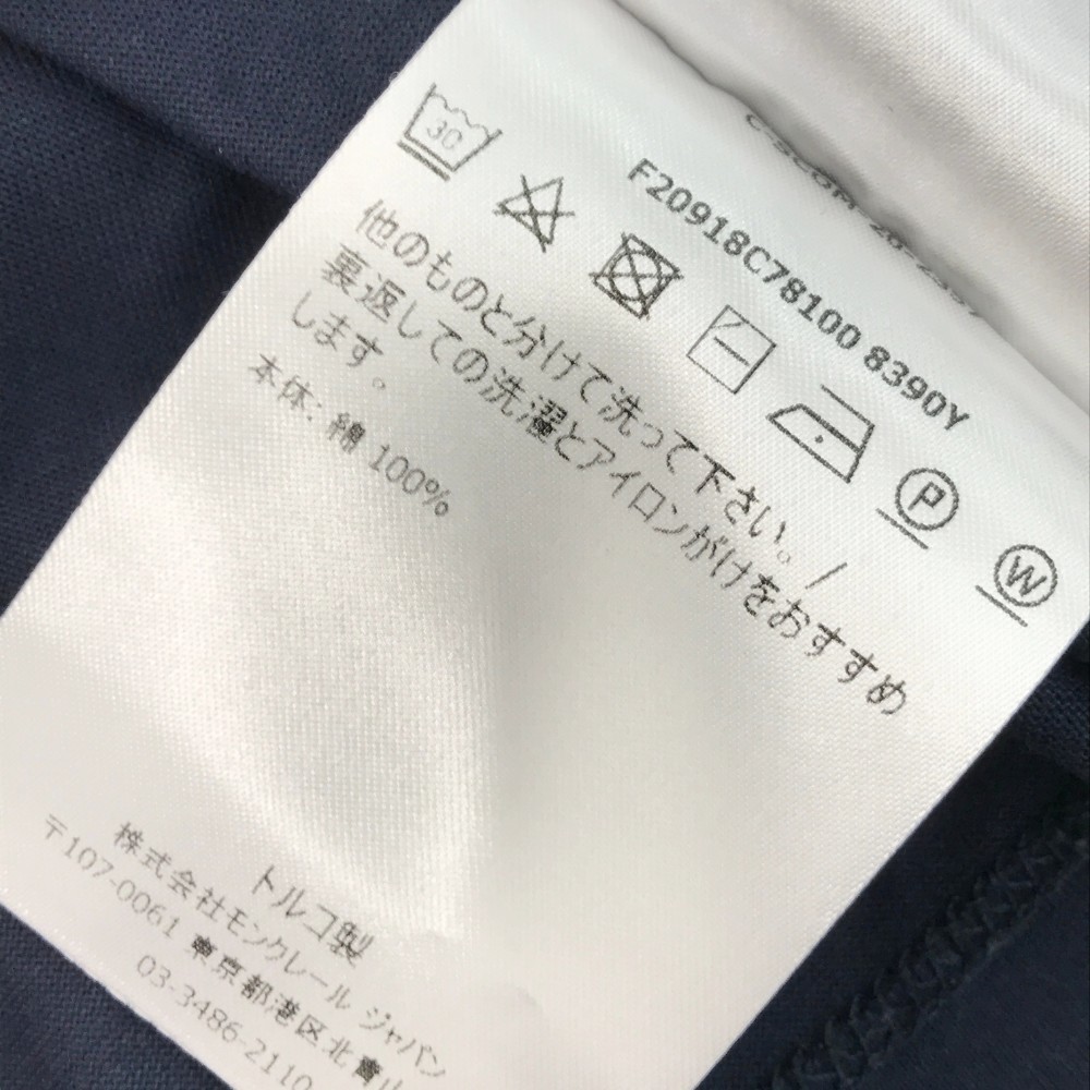 MONCLER モンクレール F20918C78100 半袖Tシャツ ネイビー系 S [240101035104] メンズの画像5
