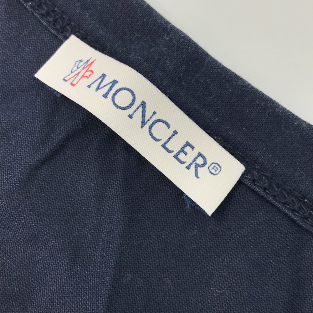 MONCLER モンクレール F20918C78100 半袖Tシャツ ネイビー系 S [240101035104] メンズ_画像4