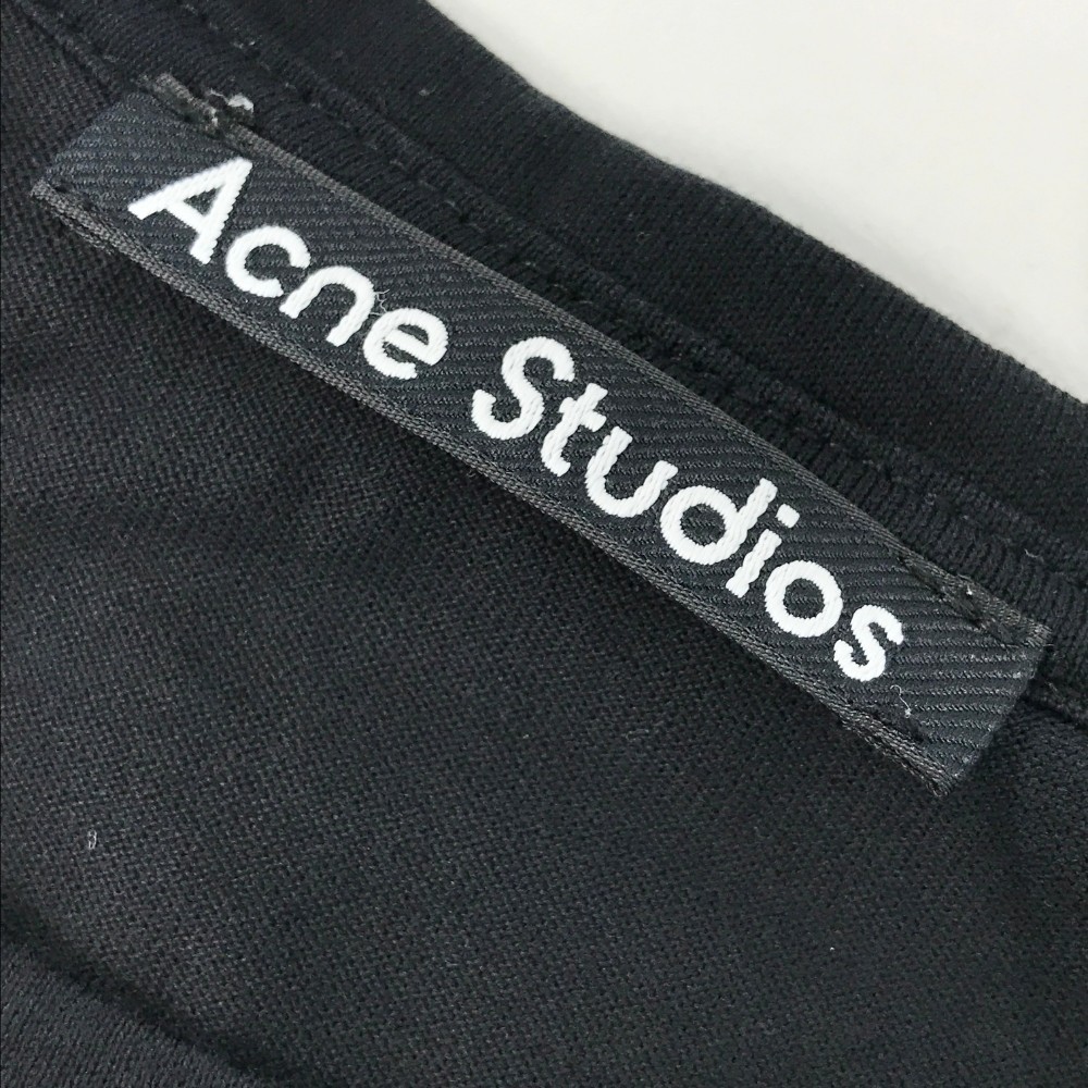 ACNE studios アクネストゥディオズ 半袖Tシャツ フェイス ブラック系 S [240101036751] メンズ_画像4