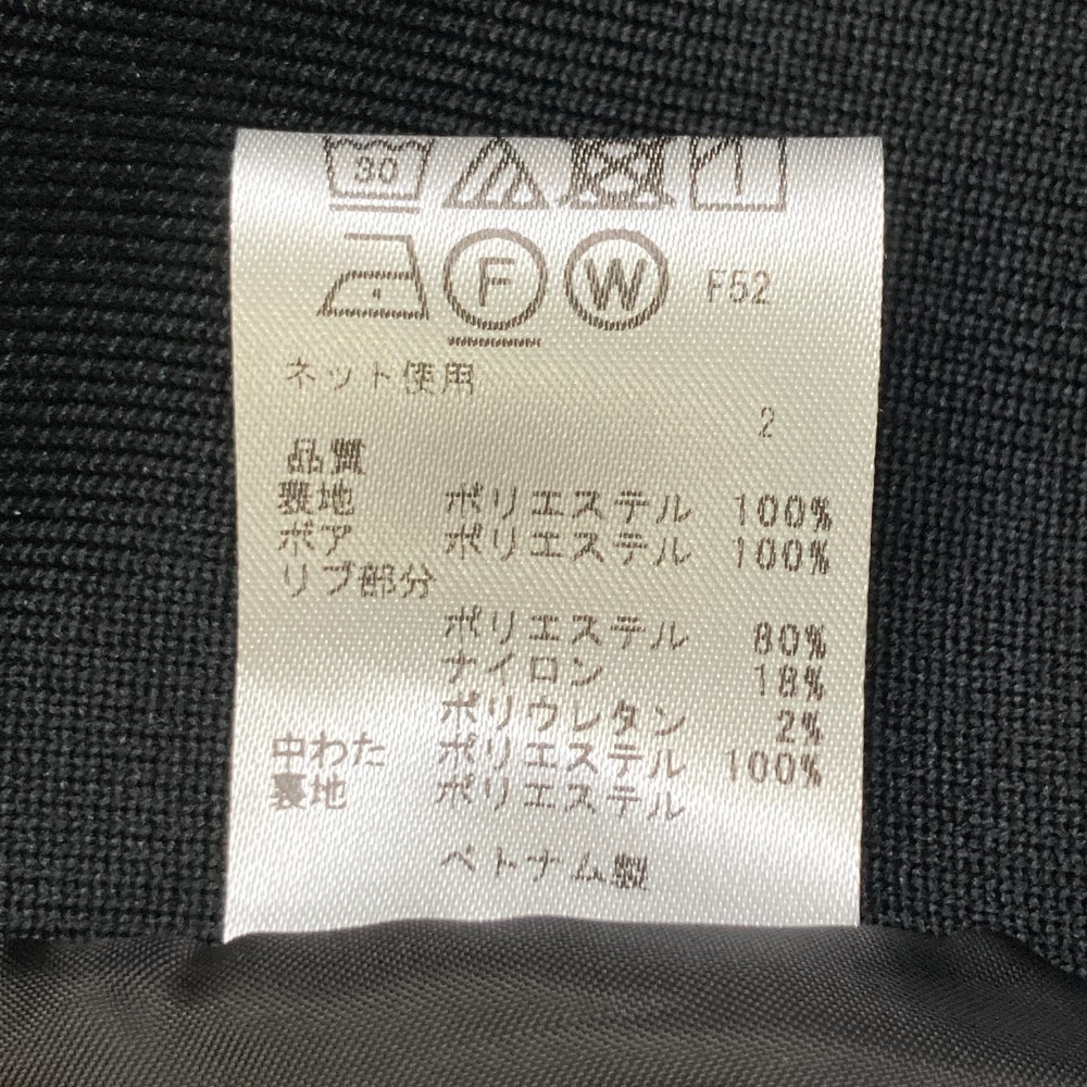 【1円】23区GOLF ニジュウサンクゴルフ 中綿切り替え ジップ ワンピース ボア ブラック系 S-M [240101141817] レディース_画像4