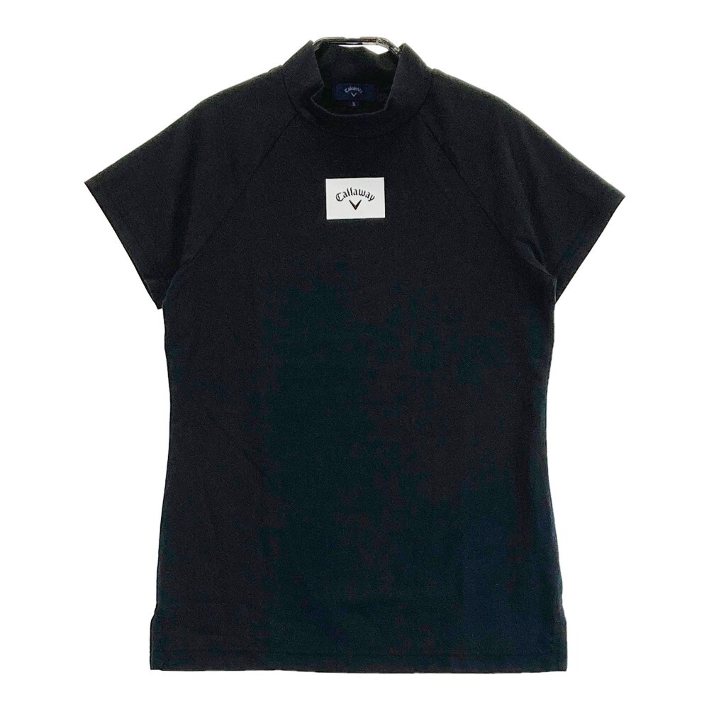 CALLAWAY キャロウェイ 2022年モデル ハイネック 半袖Tシャツ ブラック系 S [240101114992] ゴルフウェア レディース_画像1