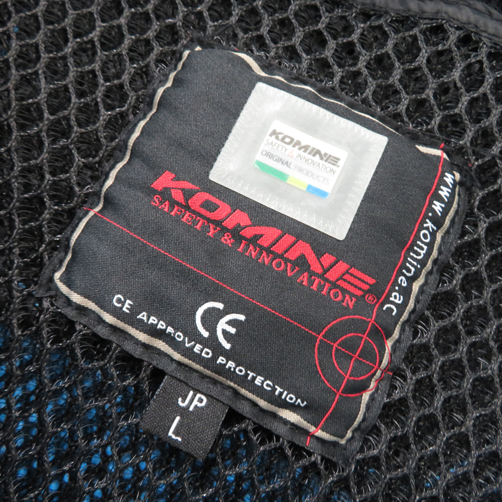 KOMINE コミネ JK-112 ゲンリ プロテクトハーフメッシュパーカー ブルー系 L [240001957682] バイクウェア メンズ_画像6