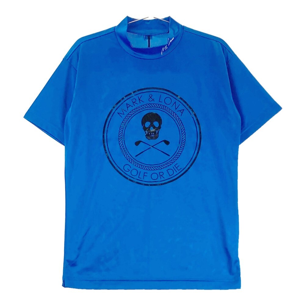 超高品質 MARK&LONA マークアンドロナ ハイネック半袖Tシャツ ブルー系