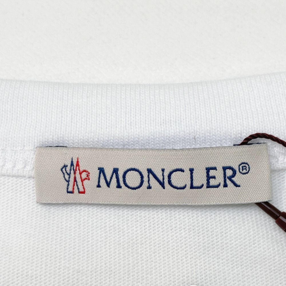 【新品】MONCLER モンクレール G10918C7B440 Tシャツ ホワイト系 S [240101121095] メンズ_画像3