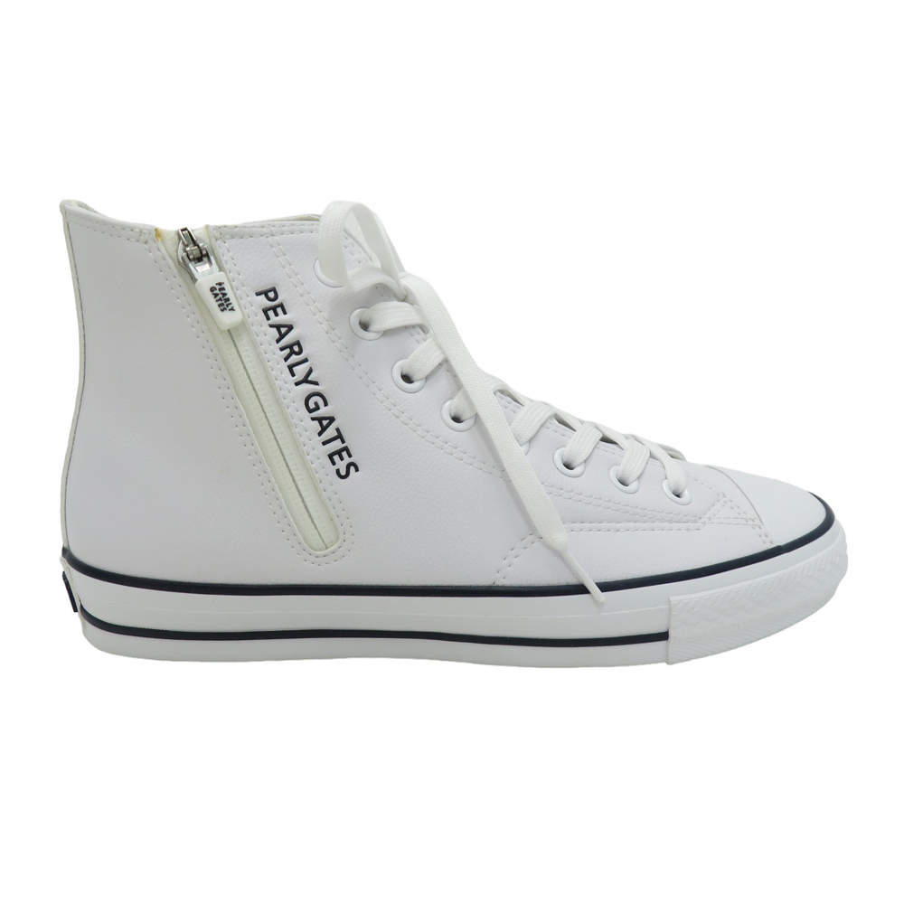 【美品】PEARLY GATES パーリーゲイツ ×CONVERSE 33500250 スパイクレス ゴルフシューズ ホワイト系 26.5 [240101148257] ゴルフウェアの画像4