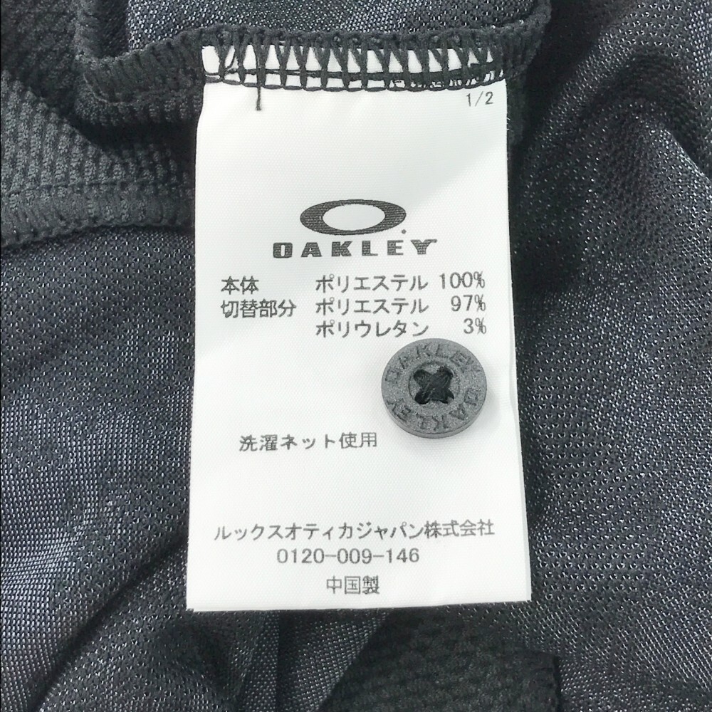 OAKLEY オークリー 2020年モデル 半袖ポロシャツ スカル 迷彩柄 カモフラ ブラック系 M [240001776593] ゴルフウェア メンズ_画像5