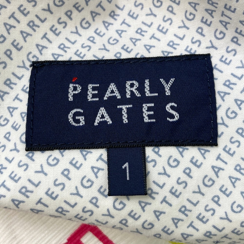PEARLY GATES パーリーゲイツ 2021年モデル ストレッチプリーツスカート PGロゴ 総柄 ホワイト系 1 [240001780906] ゴルフウェア_画像6