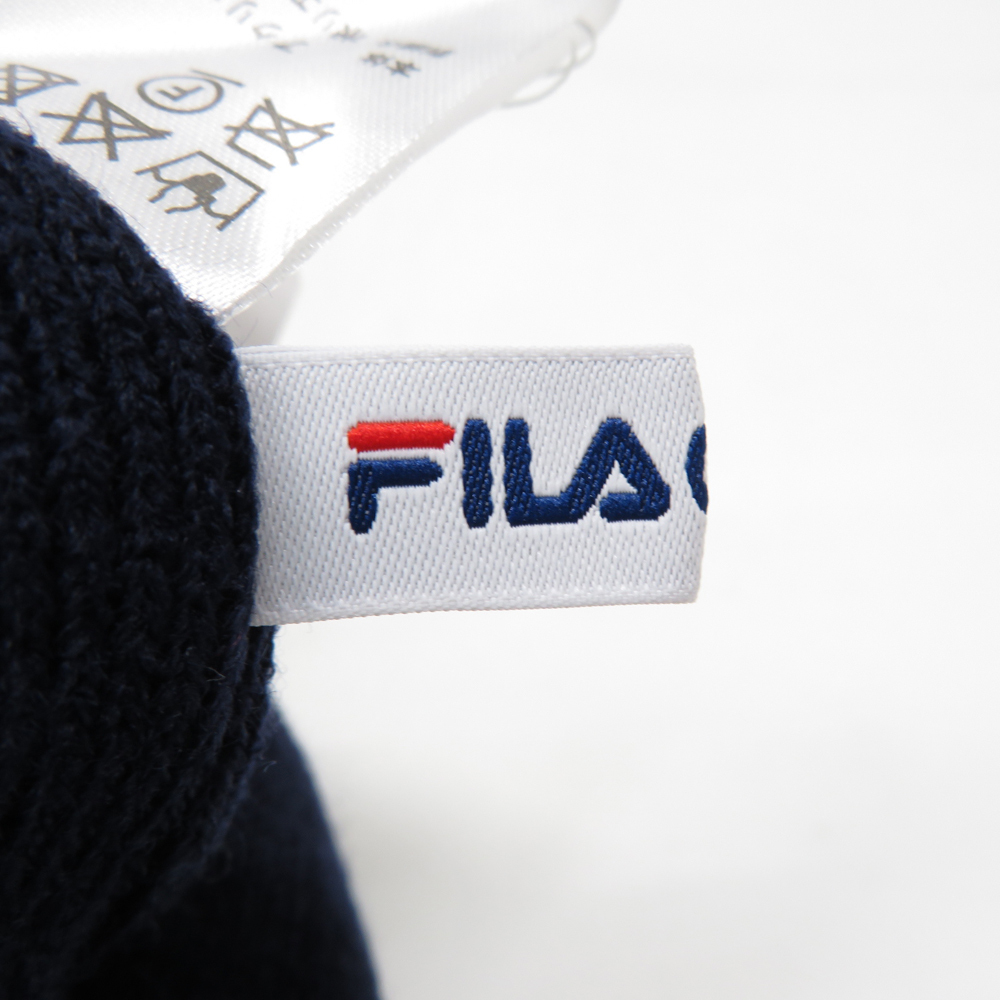 【1円】【新品】FILA GOLF フィラゴルフ ニット帽 ネイビー系 F [240101070844]_画像6