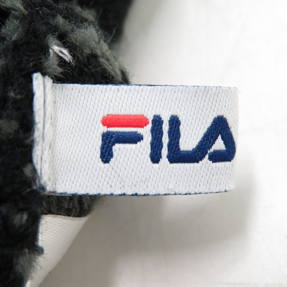 【1円】FILA GOLF フィラゴルフ ニット帽 総柄 ブラック系 [240101079617]_画像6