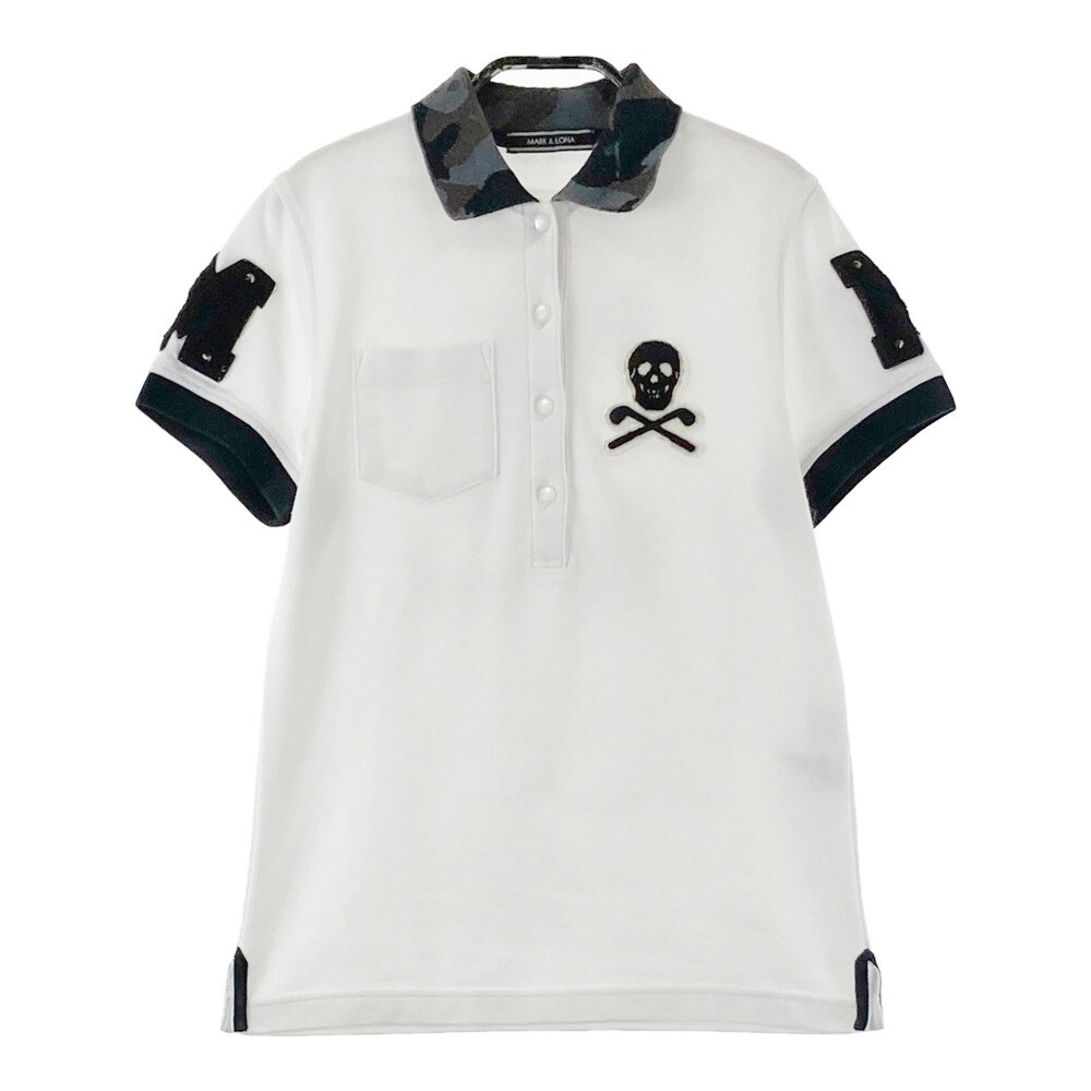 MARK&LONA マークアンドロナ ポロシャツ　ミッッキー ホワイト系 S [240001161460] ゴルフウェア レディース_画像1